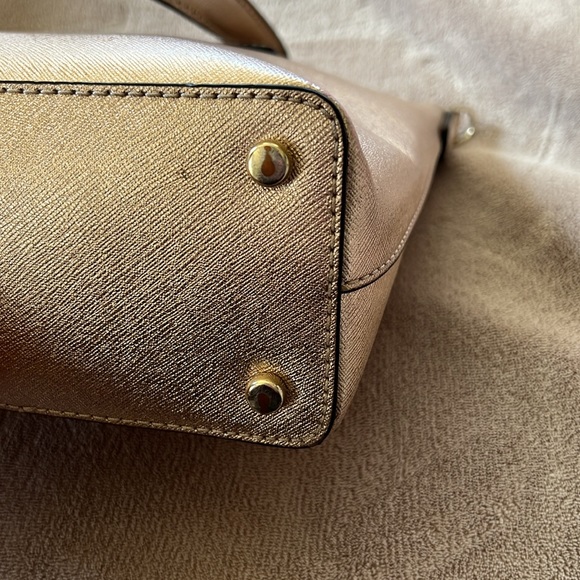 Kate Spade Rose Gold Leather Small Tote - Picture 6 of 11